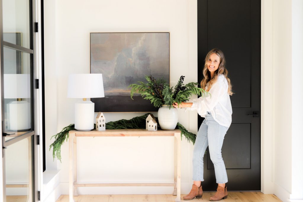 rebekah nicole interiors styles a neutral entryway